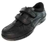Hush Puppies Boys Jezza Leather Textile Smart Padded Strong Shoes UK Size 11.5 (US 12, EU 30)