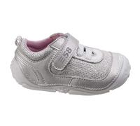 Hush Puppies Boy's Girl's Livvy Sneaker, Silver, 3.5 UK Child