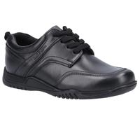 Hush Puppies Boys Harvey Junior School Shoe - Black Leather - Size 11 Kids (UK Shoe)