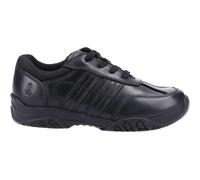 Hush Puppies Boys Jezza 2 Leather School Shoes - Black