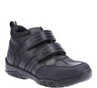 (UK 12, Black) Hush Puppies JEZZA Boys Leather School Boots Black