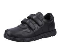 (UK 1, Black) Hush Puppies LUCAS Boys Leather School Shoes Black