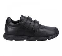 Hush Puppies Boys Lucas Senior School Uniform Shoe, Black, 6 UK