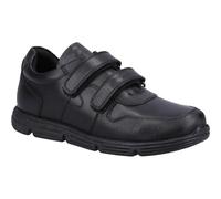 Hush Puppies Boys Lucas Senior School Uniform Shoe, Black, 6 UK