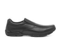 Hush Puppies Boys Shoes Black Kids Slip On Elasticated Gussets Leather Elijah
