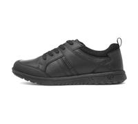 Hush Puppies Boys Steven Senior Shoe, Black, 5 UK