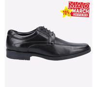 Hush Puppies Brandon Mens MEMORY FOAM Casual Leather Formal Dress Shoes Black