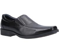 Hush Puppies BRODY Mens Leather Slip On Shoes Black - UK 7