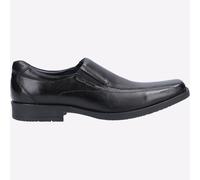 Hush Puppies Mens Brody Slip On Shoe - Black Leather - Size UK 6