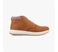 Hush Puppies Bronko Mens Nubuck Lace-Up Breathable Casual Tan Chukka Boots