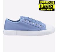 Hush Puppies Brooke Womens Classic Fashion Casual Memory Foam Plimsolls Blue