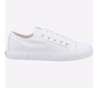 Hush Puppies Brooke Womens Classic Fashion Casual Memory Foam Plimsolls White