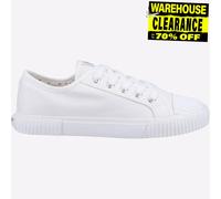 Hush Puppies Brooke Womens Classic Fashion Casual Memory Foam Plimsolls White