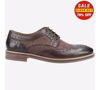 (Chocolate, UK 6) Hush Puppies Bryson Mens Leather Lace Up Country Brogues Shoes