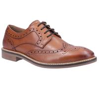 Hush Puppies Bryson Mens Lace Shoes - Tan Leather - Size UK 8