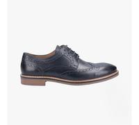 (Blue, 7 (Adults')) Hush Puppies Bryson Leather Men's Navy Brogues Shoes