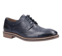 Hush Puppies Bryson Navy leather Mens Brogues 31280-53486 in a Plain Leather in Size 8