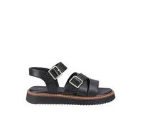 (Black, 8 (Adults')) Hush Puppies Cady Leather Women's Black Sandals
