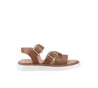 (Brown, 5 (Adults')) Hush Puppies Cady Leather Women's Tan Sandals