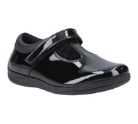 Hush Puppies Caitlin t-Bar Leather Black Shoes UK 12