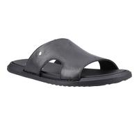 Hush Puppies Callum Slide Leather Mens Black Sandals - Size UK 8