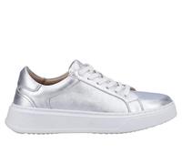 Hush Puppies Women's Camille Lace Cupsole Trainers, Silver, 5