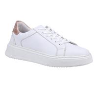 Hush Puppies Camille Leather Women's White Trainers New