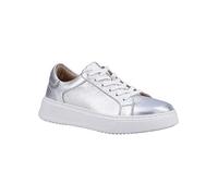 Hush Puppies Camille Silver Lace Cupsole Trainers Silver