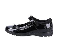 (1 (Children's), Black) CARRIE SCHOOL SHOE JNR Black Girls Rip-Tape School Shoes