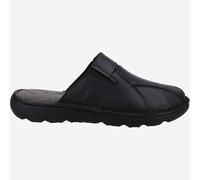 Hush Puppies Carson Mule Mens Classic Casual Lifestyle Leather Sandal Black