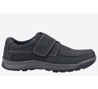 Hush Puppies Casper Comfort Strap Memory Foam Men's Shoes Men's Trainers, Size 9 In Navy Nubuck