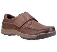 Mens Hush Puppies Casper Touch Fasten Slip On Smart Leather Shoes Sizes 6 to 12