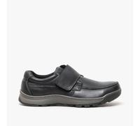 (11 (Adults')) Hush Puppies casper leather mens casual shoes black