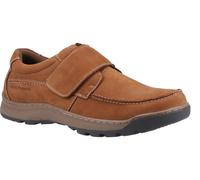 Hush Puppies Male Casper Touch Fastening Shoes, Tan, 9