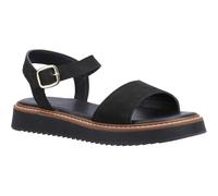 Hush Puppies Cassie Nubuck Women's Black Sandals UK 8
