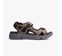 Hush Puppies Castro Mens PU Touch Fasten Breathable Casual Khaki Sandals