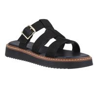 Hush Puppies Celeste Slide Leather Womens Black Sandals - Size UK 3