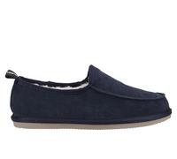 Hush Puppies Charles Men's Suede Memory Foam Slippers Men's | Slip On Shoes | Navy | UK Size 10