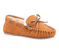 Hush Puppies Childrens/Kids Addison Suede Slippers (13 UK Child) (Tan)