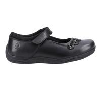 Hush Puppies Christina Leather Junior Girls School Shoes Black