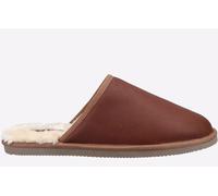 Mens Hush Puppies Leather Slip On Mule Slippers Coady Leather Slipper