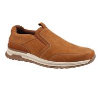 Hush Puppies Cole Leather Mens Tan Loafers - Size UK 7