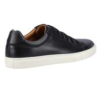 Hush Puppies Colton Mens Black Lace Up Casual Smart Leather Trainers