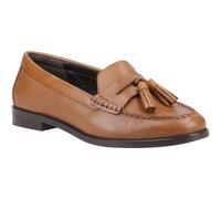 Hush Puppies Connie Leather Womens Tan Loafers - Size UK 8