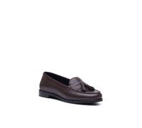 Hush Puppies Connie Tassel Loafer In Chocolate Chocolate