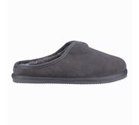 Hush Puppies Conrad Mens MEMORY FOAM Winter Comfort Suede Mule Slippers Grey