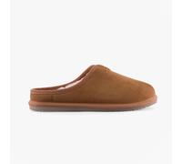 Hush Puppies Conrad Mens Suede Slip-On Comfort Warm Lining Tan Mules