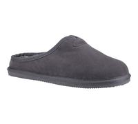 Hush Puppies Conrad Suede Mens Grey Slippers material_Suede - Size UK 12