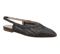 (Black, 3 (Adults')) Hush Puppies Dalia Woven Leather Women's Black Flats