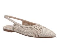 Hush Puppies Dalia Woven Leather Women's Cream Flats UK 6